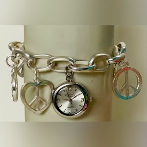 Kim Rogers Charm Bracelet Silver tone